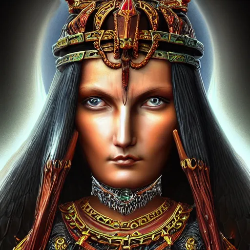 Prompt: perfectly - centered close - up portrait - photograph of goddess of death, cgi, anisotropic filtering, high definition textures, 4 kuhdtv, 8 k resolution, 1 6 k, 3 2 k, meticulous details, maximalist, rendered in blender, by anne stokes