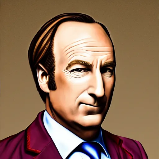 Prompt: a detailed portrait of bob odenkirk as saul goodman painted by raphael