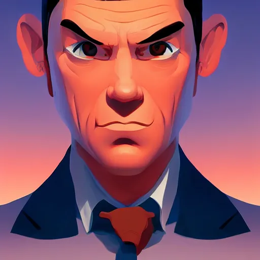 Image similar to face icon stylized minimalist agent 0 0 7, loftis, cory behance hd by jesper ejsing, by rhads, makoto shinkai and lois van baarle, ilya kuvshinov, rossdraws global illumination