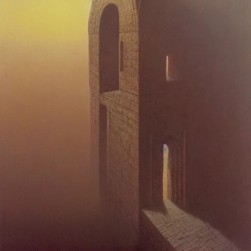 Prompt: Prince of Persia by zdzisław beksiński