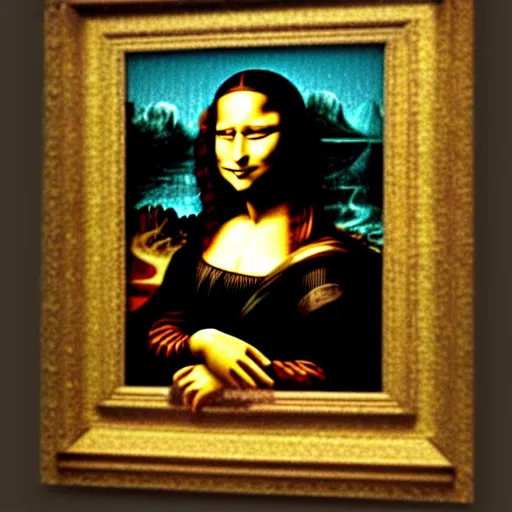 Prompt: mona Lisa gamer