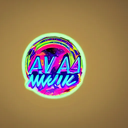 Image similar to a and w vaporwave logo, colorful, digital art, cosmic, 3 d high definition, trending on art station, photorealistic, high resolution, 8 k, octane, hyper detailed, insane details, intricate, elite, ornate, elegant trend, highly detailed and intricate, sharp focus, photography, unreal engine