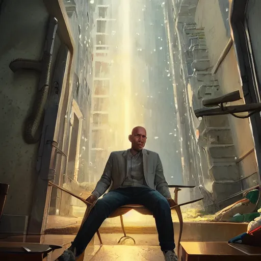 Image similar to highly detailed portrait, johnny sins, in gta v, stephen bliss, unreal engine, fantasy art by greg rutkowski, loish, rhads, ferdinand knab, makoto shinkai and lois van baarle, ilya kuvshinov, rossdraws, tom bagshaw, global illumination, radiant light, detailed and intricate environment