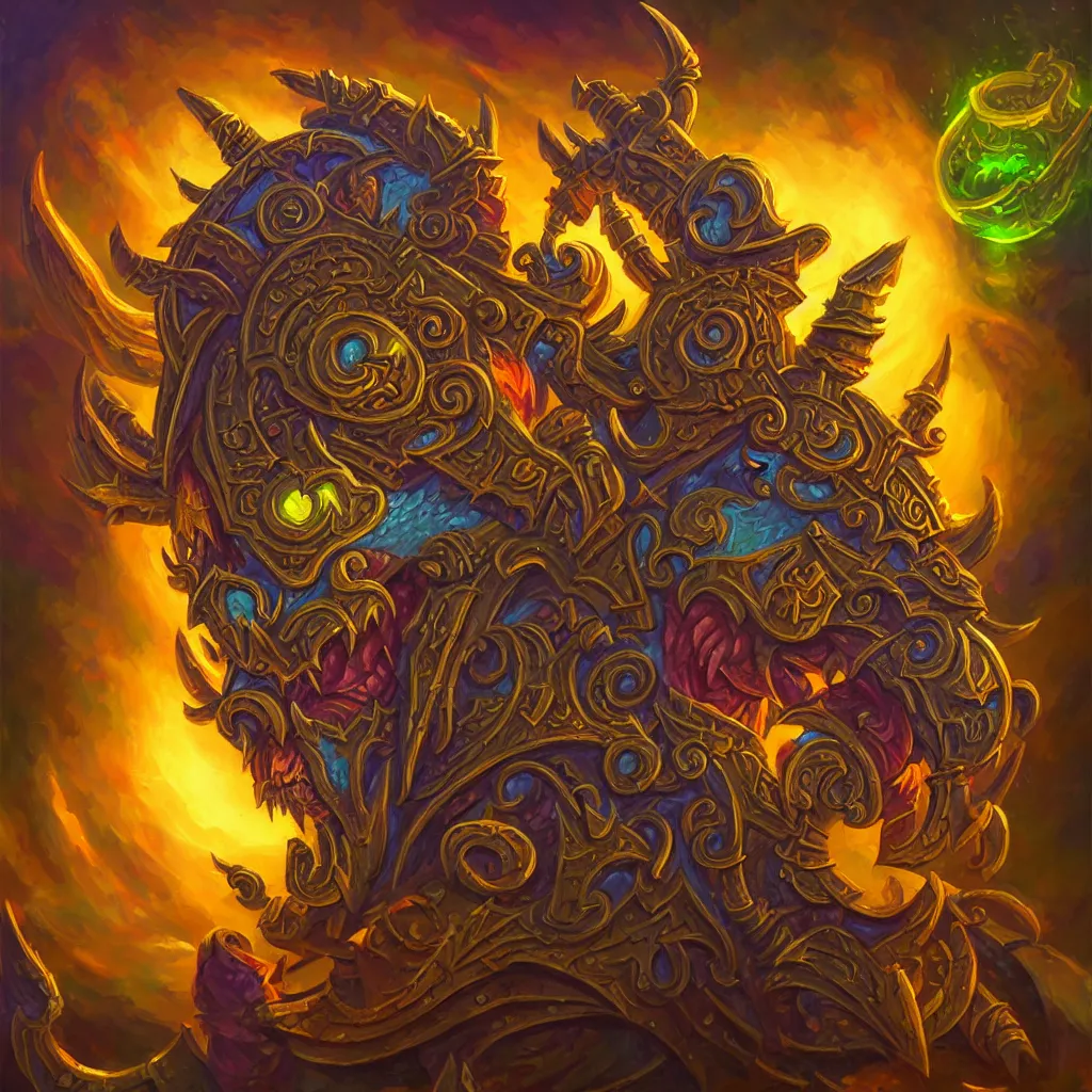 Prompt: World of Warcraft spell icon, intricate detailed oil painting, detailed illustration, oil painting, painterly feeling, centric composition singular character