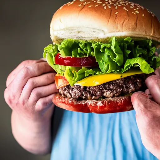 Image similar to a portrait photograph of a bob belcher 4 9 - year - old burger cook, canon 8 5 mm f 1. 2 photograph head and shoulders portrait