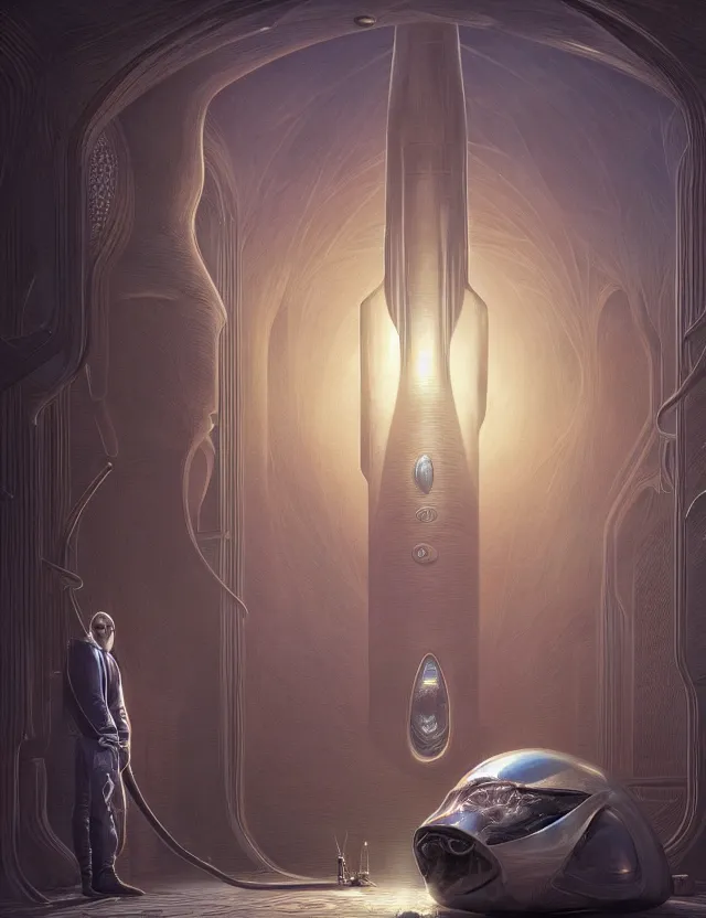 Image similar to elon musk elongating a muskrat in an elon mosque, by moebius and tyler edlin and hr giger, trending on artstation, digital art, 4 k resolution, detailed, high quality, sharp focus, hq artwork, coherent, insane detail, concept art