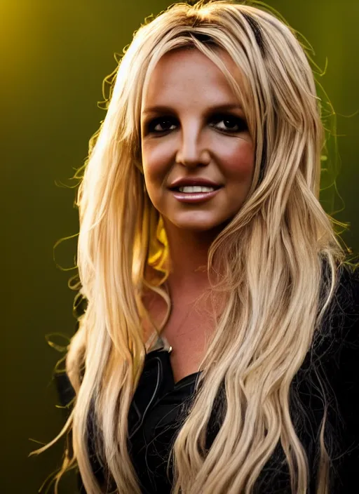 Image similar to photo of britney spears, 35mm, f/1.4, Golden Hour light, ,