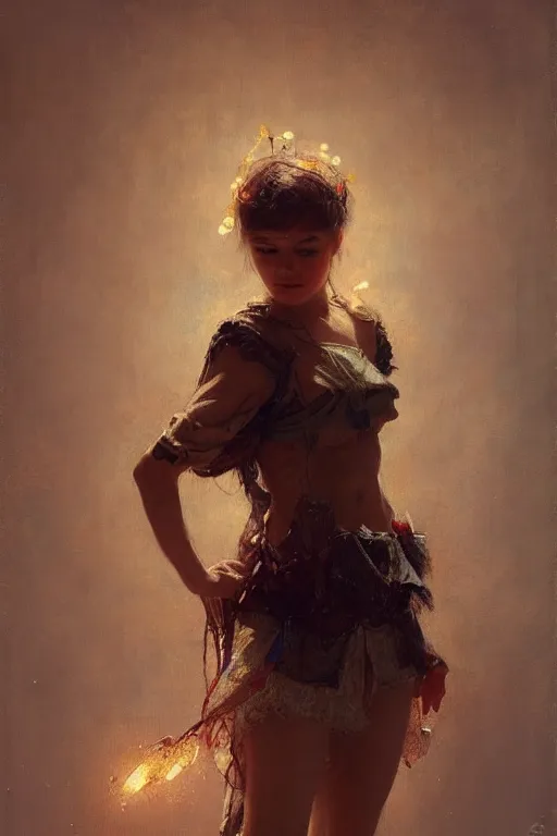 Image similar to a full body portrait of a good looking girl wearing cute outfit, high detail, cleary see face, by gaston bussiere, bayard wu, greg rutkowski, odd nerdrum, maxim verehin, realism, harsh lighting, dan dos santos, masterpiece, sharp focus, cinematic lightning