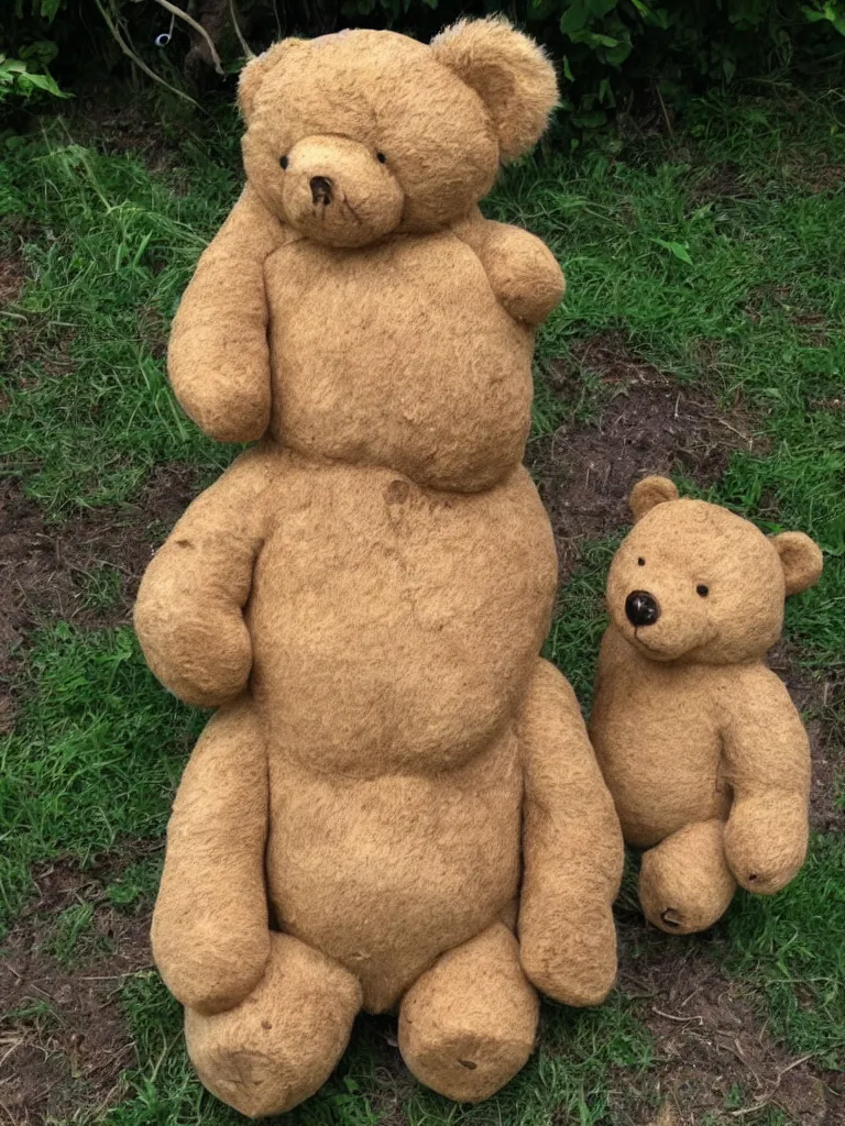 Image similar to teddy bear venus of willendorf