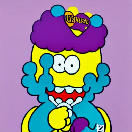 Prompt: kaws kimpsons