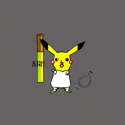 Image similar to a smoke Pikachu