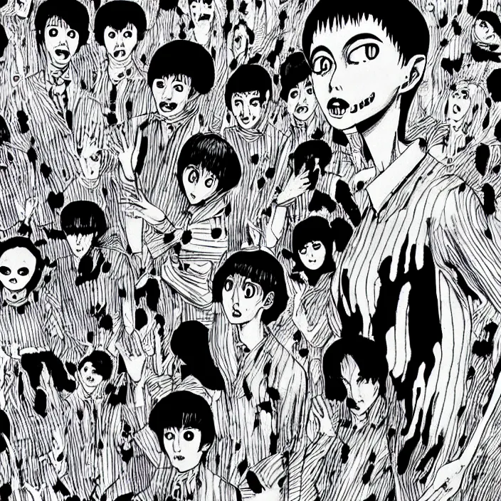 Image similar to Junji Ito manga artwork