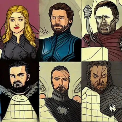 Prompt: if the Avengers were on Game of Thrones