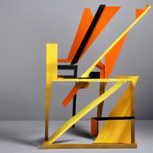 Image similar to abstract sculpture, in the style of bauhaus