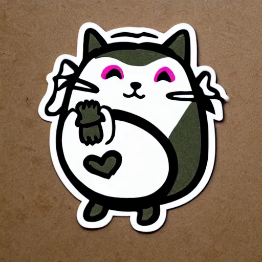 Image similar to cute chubby cat sticker