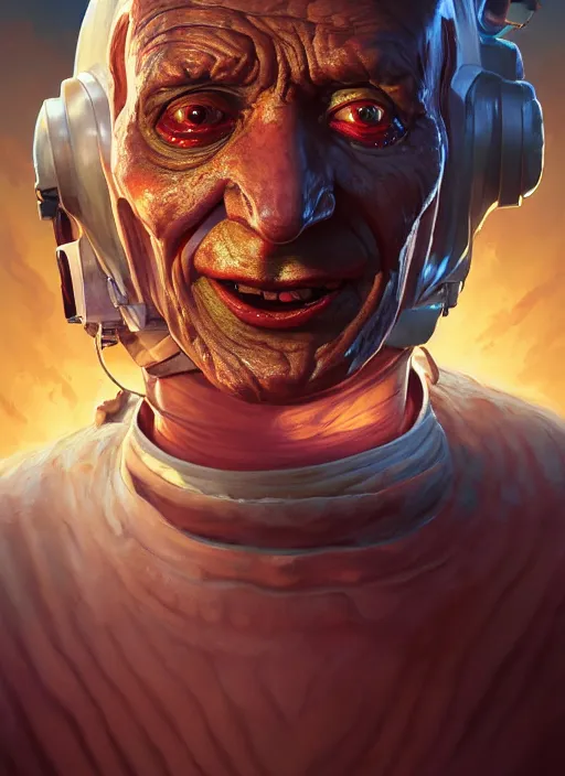 Image similar to portrait of freddy krueger as astronaut, subsurface scattering, by jesper ejsing, justin gerard, tomasz alen kopera, cgsociety and fenghua zhong, highly detailed, rim light, cinematic lighting, illustration, art, octane render, very coherent, cinematic, hyper realism, high detail, octane render, 8 k