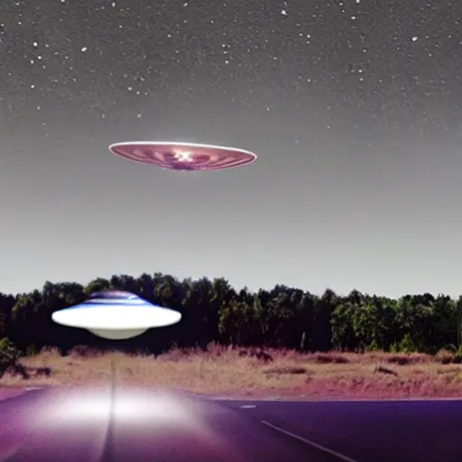 Prompt: realistic ufo sighting photographic evidence