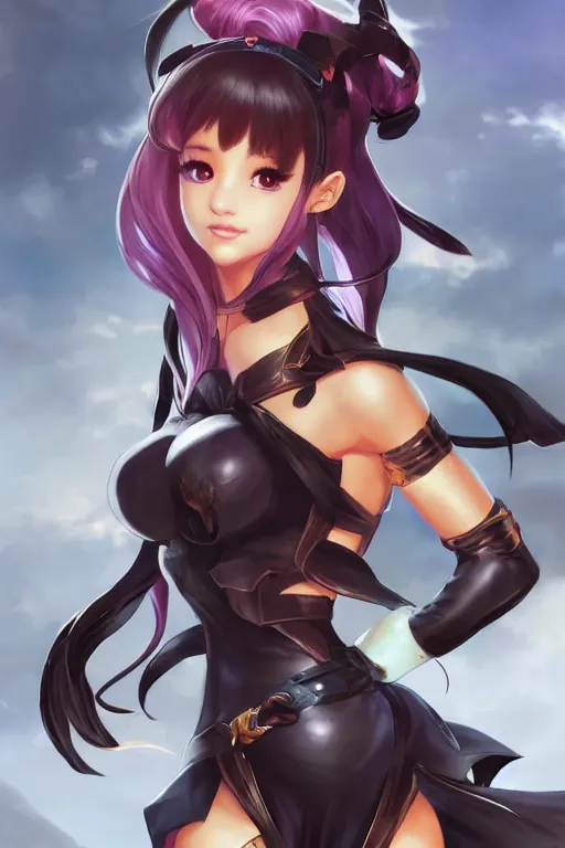 Prompt: Ariana Grande in a blade and soul spinoff artbook rendered by the artist Taran Fiddler, Joe Madureira, Nadezhda Tikhomirova, Jiyun Chae, Lê Long, trending on Artstation by Hyung Tae Kim, artbook, Stanley Artgerm Lau, WLOP, Rossdraws , James Gurney