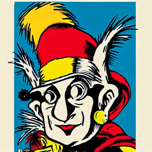 Image similar to Portrait of the Flash by Shepard Fairey and Maurice Sendak and Dr Seuss