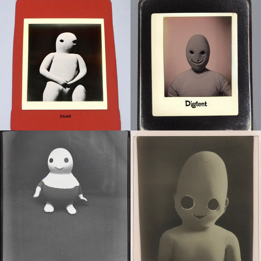 Image similar to 1 9 5 0 s polaroid picture of diglett