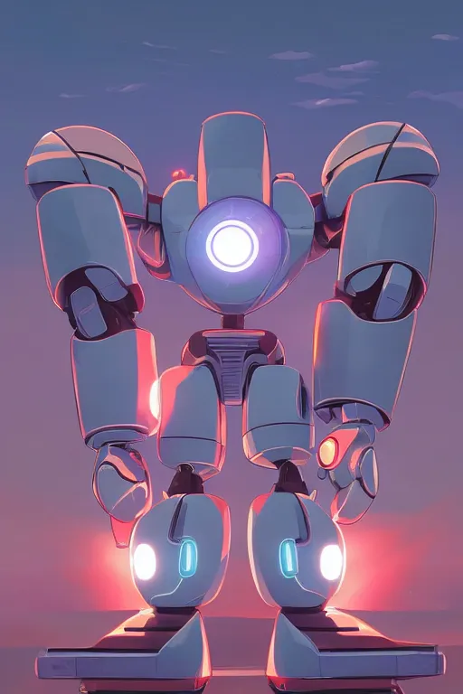 Image similar to metabots medabots medarotto medarot robot minimalist comics, behance hd by jesper ejsing, by rhads, makoto shinkai and lois van baarle, ilya kuvshinov, rossdraws global illumination ray tracing hdr radiating a glowing aura