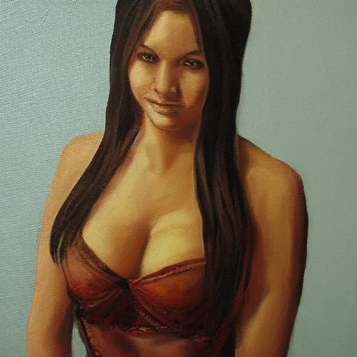 Image similar to Jennifer-Lilliano painting by Anthony-Voncellinio