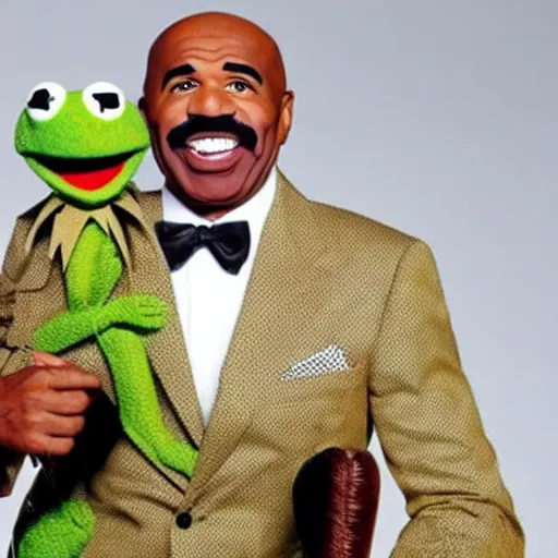 Image similar to steve harvey as a muppet