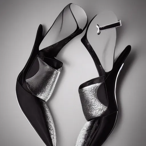 Image similar to harkonnen stiletto shoes pinterest product shot studio lighting