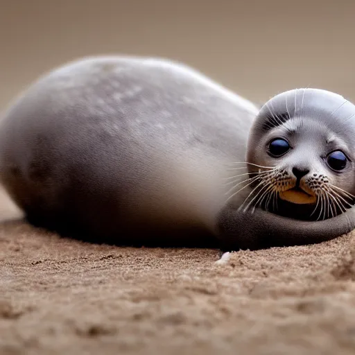 Image similar to ababy seal - kitten - hybrid, animal photography