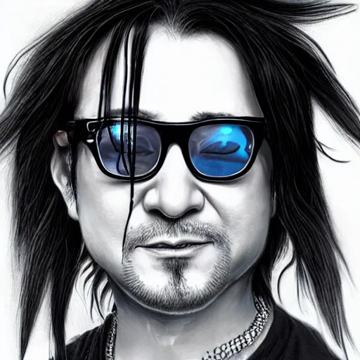 Image similar to David Shing, better known as Shingy, by artgerm