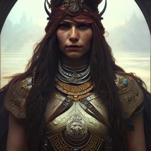 Prompt: portrait painting of a vedalken warrior, ultra realistic, concept art, intricate details, eerie, highly detailed, photorealistic, octane render, 8 k, unreal engine. art by artgerm and greg rutkowski and charlie bowater and magali villeneuve and alphonse mucha