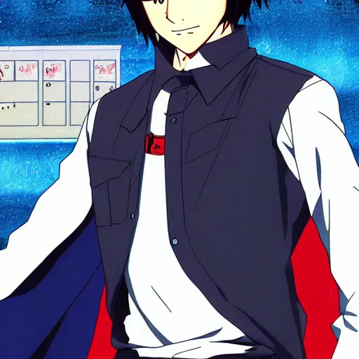 Image similar to keanu reeves as an anime character, in the style of nichojou, directed by tatsuya ishihara