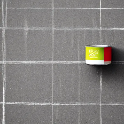 Image similar to can of paint, minimal, modern