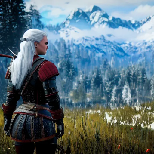 Image similar to Demi Lovato in The Witcher 3