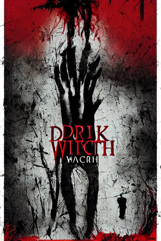 Image similar to indie horror movie poster for dark witch, 2 0 1 6