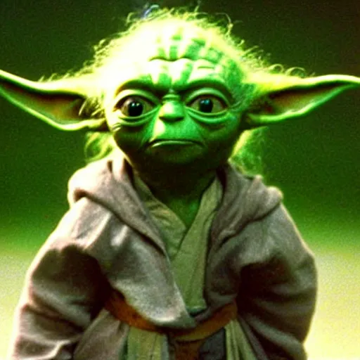 Image similar to 1 9 8 0 s photograph of yoda in the goonies