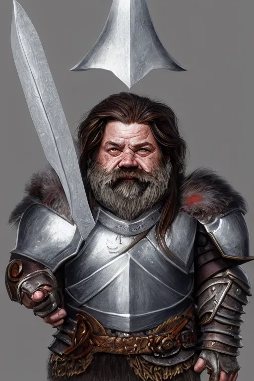 Image similar to dwarf knight portrait, highly detailed, d & d, fantasy, highly detailed, digital painting, trending on artstation, concept art, sharp focus, illustration, global illumination, ray tracing, realistic shaded, art by artgerm and greg rutkowski and fuji choko and viktoria gavrilenko and hoang lap