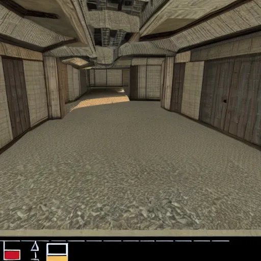 Prompt: japan rendered in the original quake 1 engine