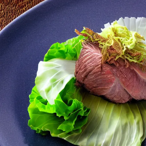 Image similar to duck with cabbage tail