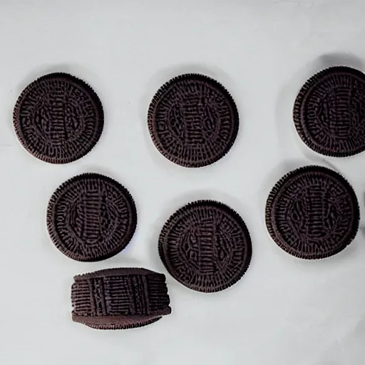 Image similar to detailed design drawings of how to build an oreo cookie