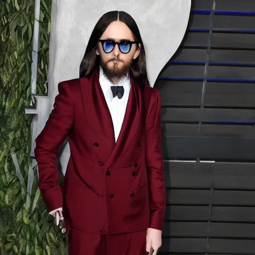 Prompt: Jared Leto on his way to join another flop movie