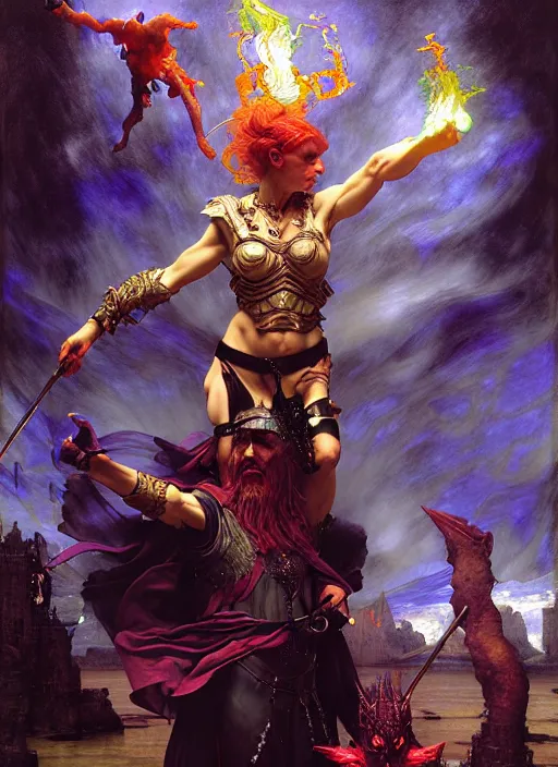 Image similar to wizard casting acid splash, dnd character art portrait, intricate fantasy painting, dramatic lighting, vivid colors by edgar maxence and caravaggio and michael whelan and delacroix.