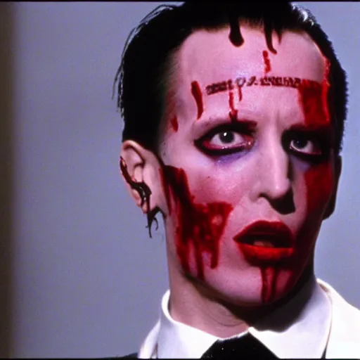 Image similar to Marylin Manson in American Psycho (1999)