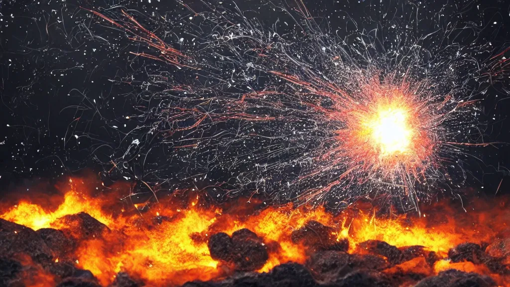 Image similar to exploding explosion