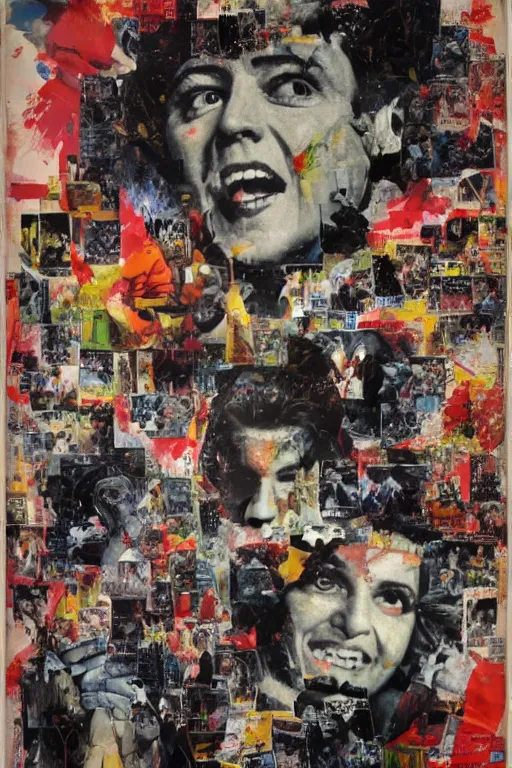 Prompt: highway to hell, by mimmo rotella