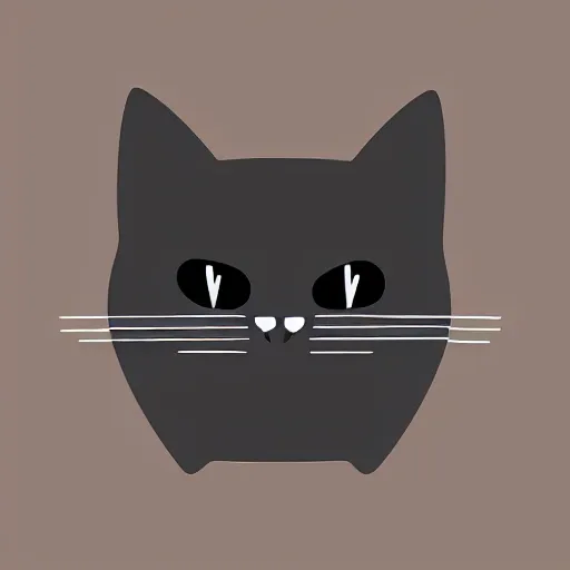 Image similar to sleeping cat modern flat design style illustration with line elements,