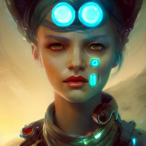 Image similar to portrait of a beautiful girl, cyberpunk concept art by pete mohrbacher and seb mckinnon and beksinski and josan gonzales, digital art, highly detailed, intricate, sci-fi, sharp focus, Trending on Artstation HQ, deviantart, unreal engine 5, 4K UHD image