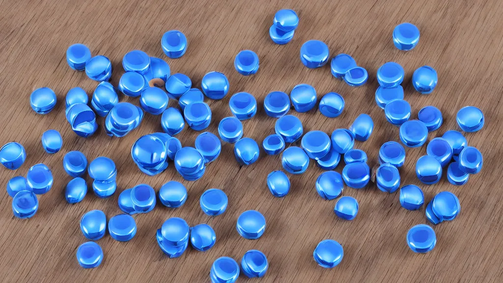 Image similar to mobile phone gacha game opening capsules monochromatic blue hues