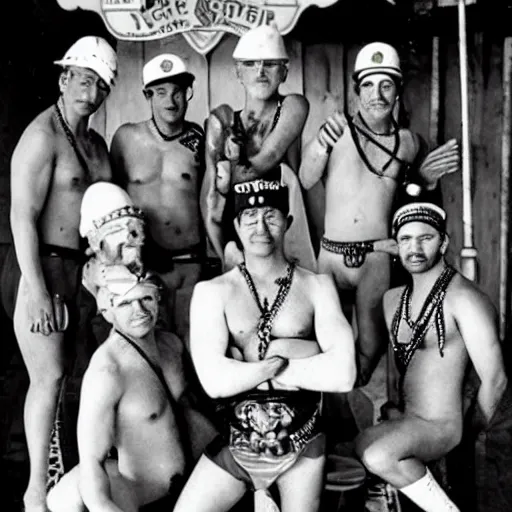 Image similar to the sailor jerry of village people