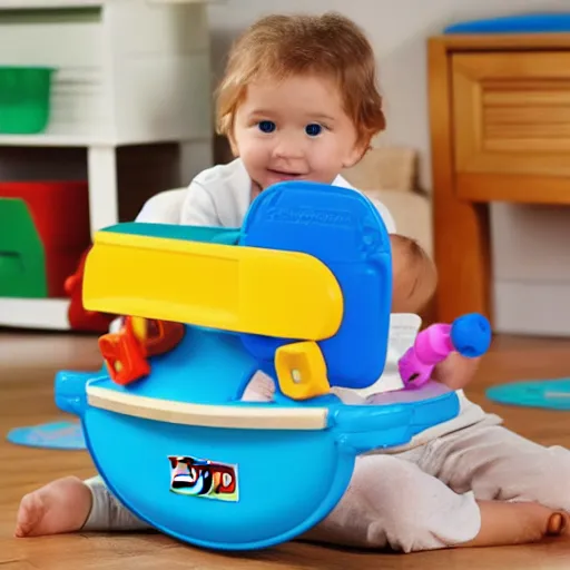 Prompt: fisher price tank toy for kids